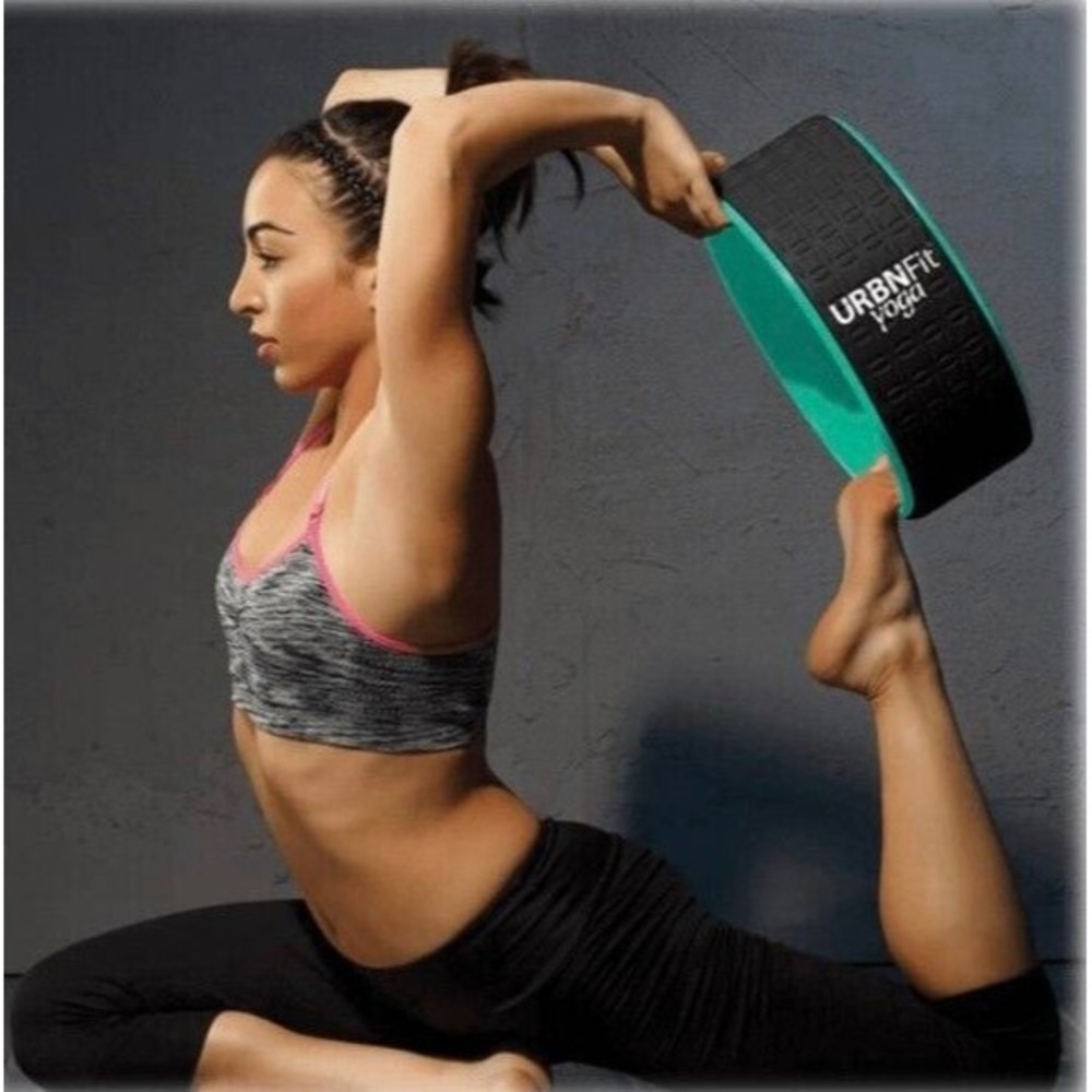 URBNFit Yoga Wheel - 12-Inch Roller Designed for Stretching & Flexibility